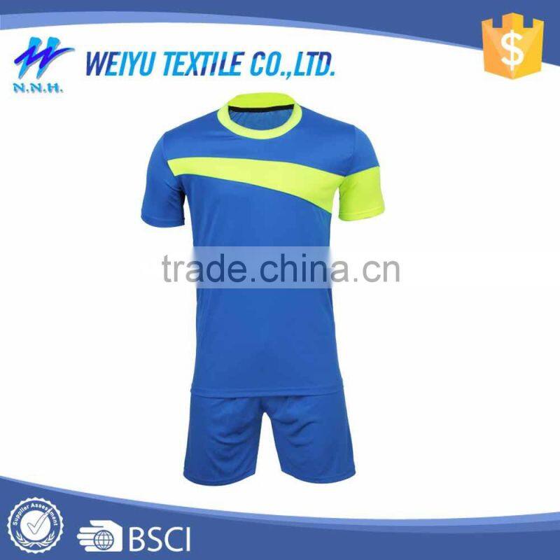 New arrival custom high quality cheap soccer jersey set