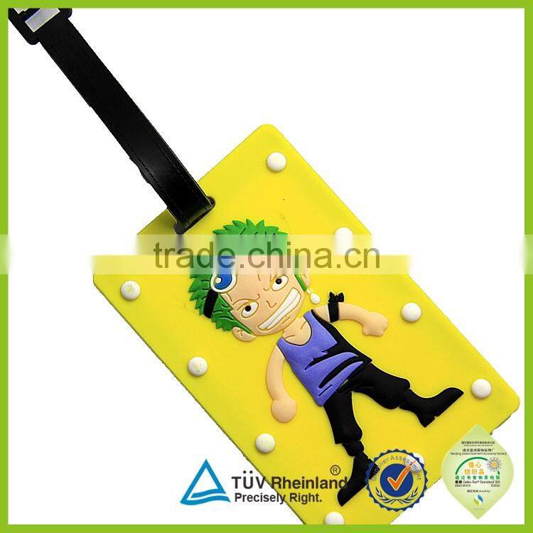 Bussiness gift standard size soft pvc plastic id card luggage tag