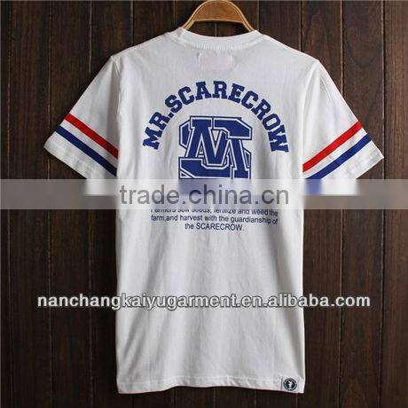 European and American Men's Sports Digital Printing O-Neck Baseball T-shirt