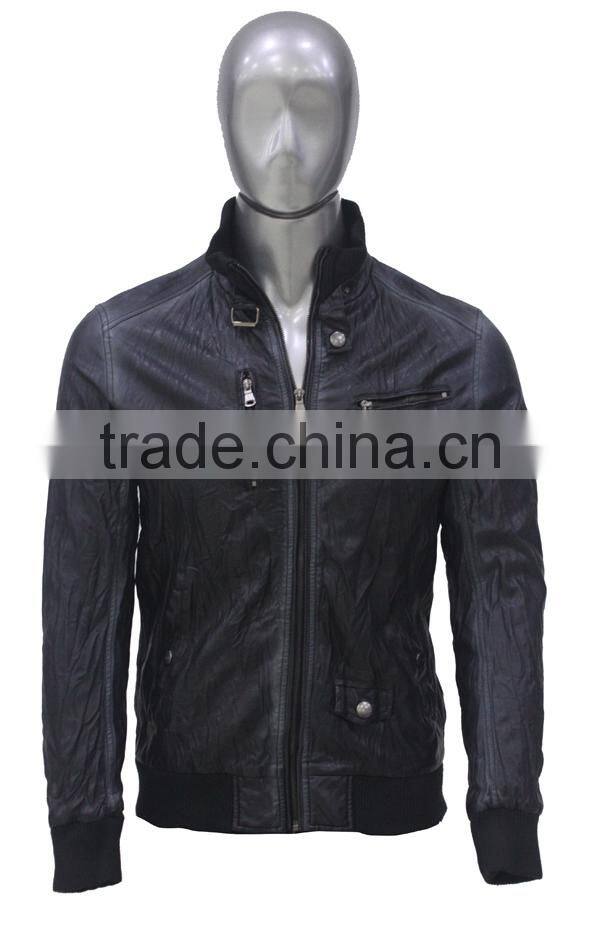 ALIKE man pu jacket outdoor jacket