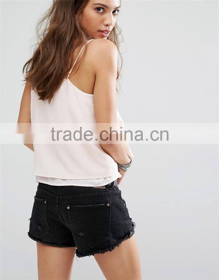 Double Layer Cami Top Ladies Tops Latest Design