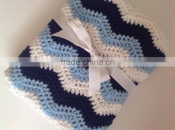 Cute Stripe Baby Blanket, Crochet Baby Blanket, Super Softer Baby Blanket