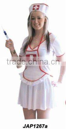 Ladies Red Jersey Sexy Nurse costume/Suit Set