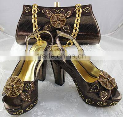 african new italian shoes &matching bags for wedding MG0096