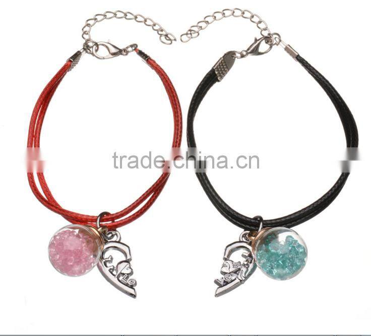 custom inspired words tags charm cord bracelets diy handmade red and black word bracelets for valentine's gifts