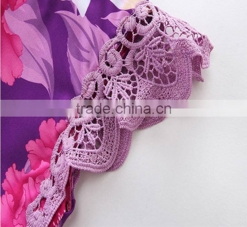 Toddler Infant Clothing Lace Flutter Floral Cute Design Romper One Piece Jumpsuit