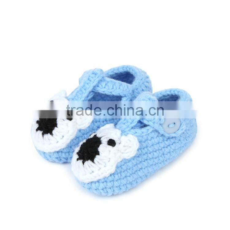 Cartoon Little Bear Style Free Crochet Pattern Baby Shoes