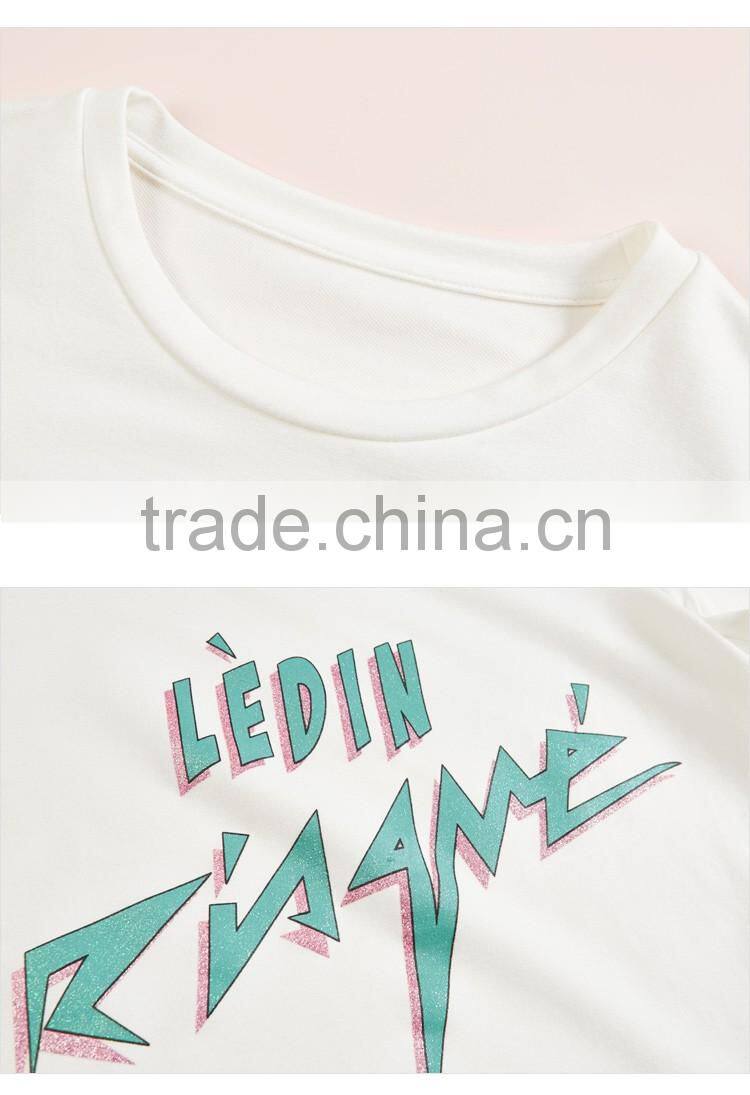 Custom thin cotton t shirt design wholesale t-shirts crop top women