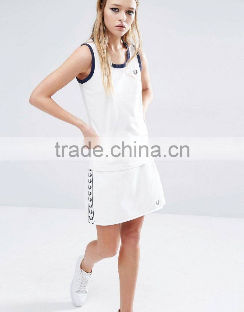100%cotton tank for girls, 2016 lastest design tank for girl, wholesale china