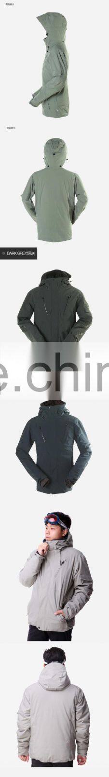 2015 New Design Windproof Custom Made Ski Wear For The Man