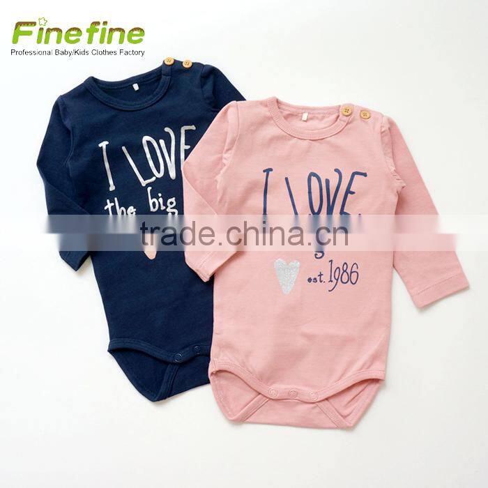 Expensive Sublimation Baby Clothes Print Long Sleeve Newborn Baby Romper
