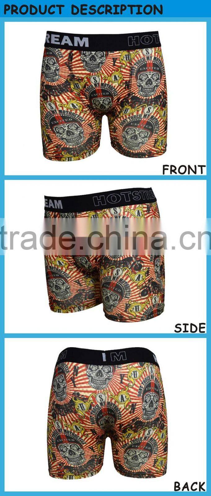 Factory Fashion Design Sublimation Printed Polyester Men Underwear