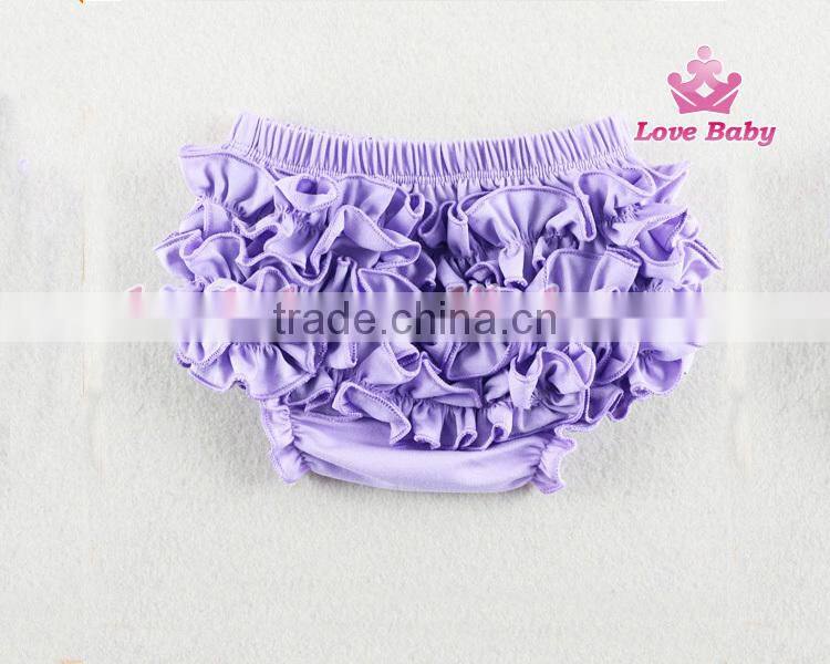 Fashional Toddler Clothing Baby Underwear Cotton Ruffle Blue Bloomer