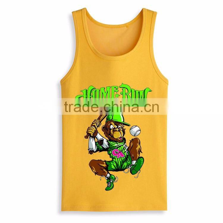 Wholesale Cheap Printed Design Screen Printing Custom Stringer Bodybuilding Tank Top