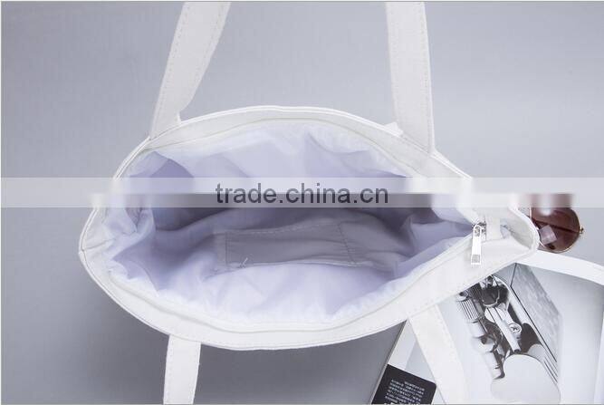 Wholesale top zipper canvas shopping custom bag for women