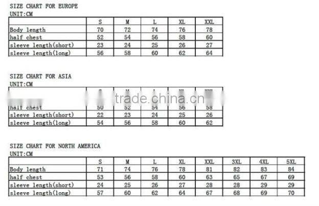 plain cotton t shirt/all over sublimation printing t shirt