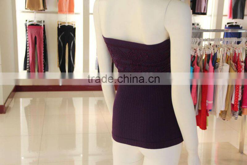 Lady Seamless Strapless Sexy Tube Tank Top