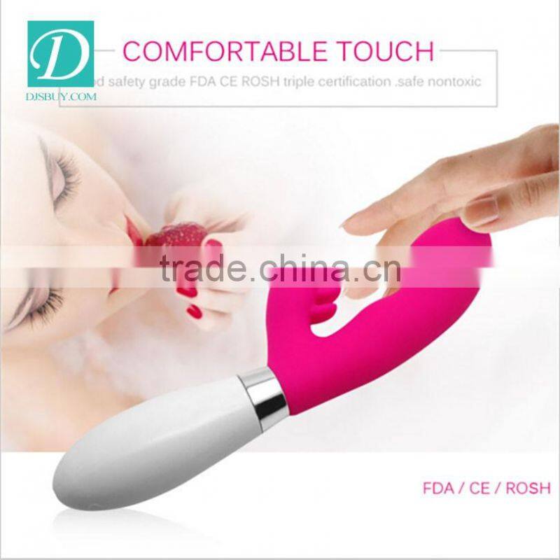 Couple Sex Toys Tongue Shape Vibrating Penis Ring with Clitoral Stimulator