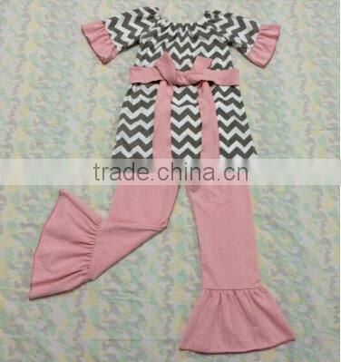 2017 Hot sale in any season colorful striped latest style Wholesale Sleep Clothes Knits Girls Kids Cotton childrens Pajamas