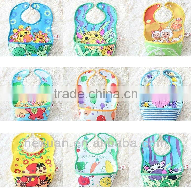 PVC baby bibs Baby rice bib waterproof plastic bib
