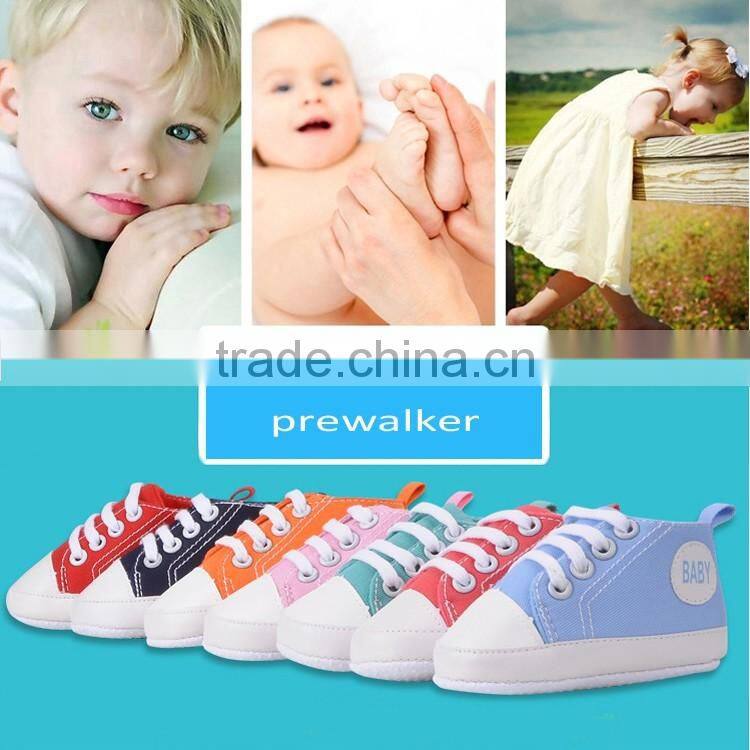 Pure colour series baby canvas world cup soccer shoes