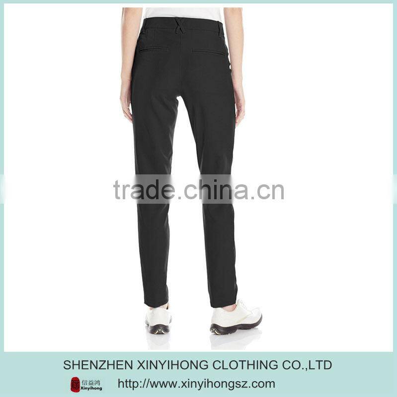 ladies golf pants without zipper,high quality golf trousers