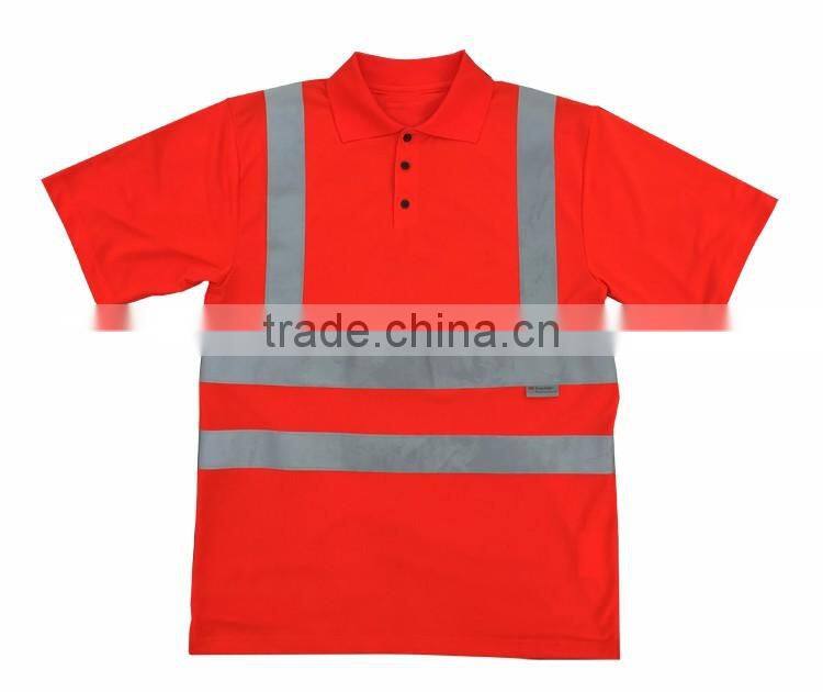 OEM 3M tape safety polo shirt hi-vis t-shirt