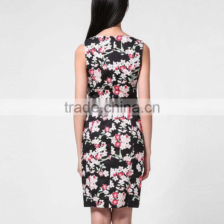 Fashion latest women dresses sexy summer bodycon printed one piece dress latest