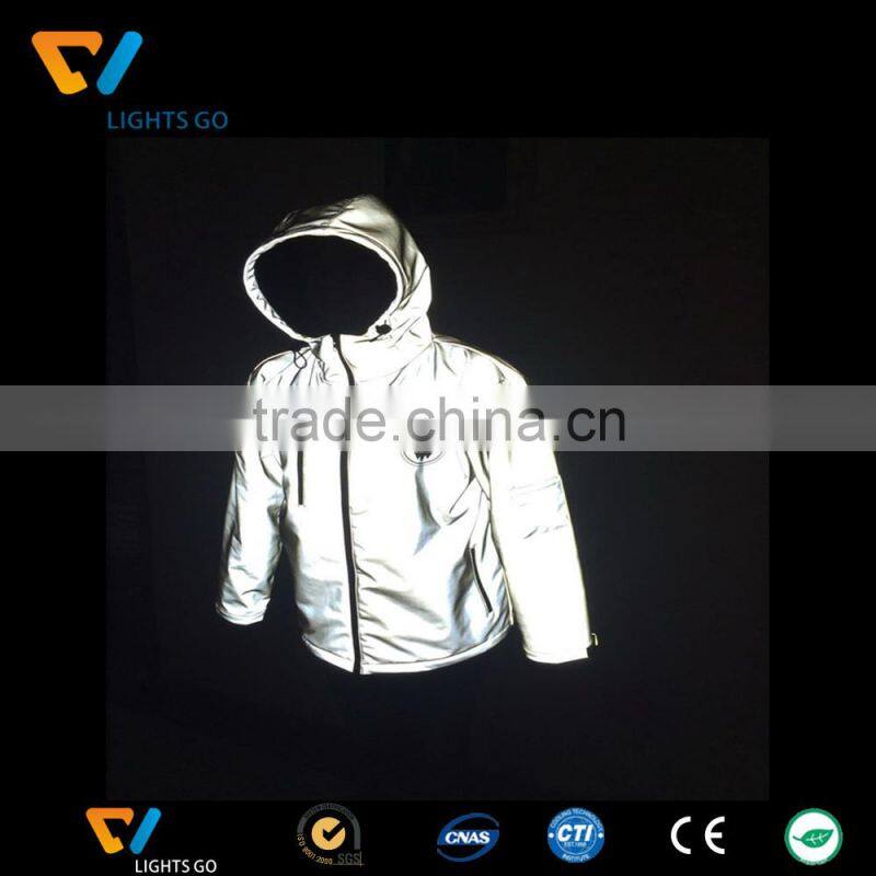 high light reflective fabric/ light reflecting material/reflecting vest for bike