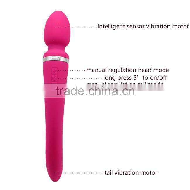 Smart Deep-Waterproof G Spot Dildo Vibrator With Dual Motor Magic Wand Massage Sex Product for Couples