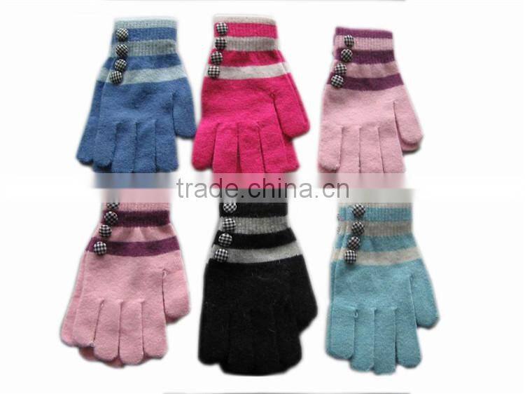 Wholesale custom logo soft useful winter gloves sale
