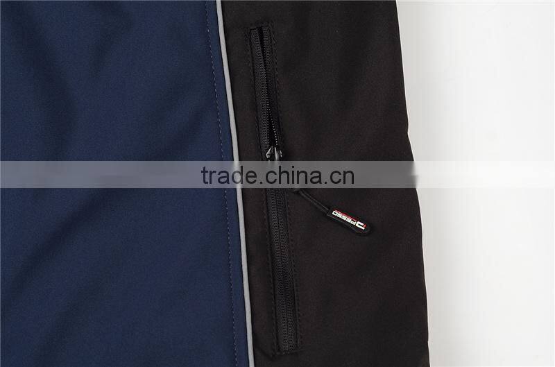 polyester padded men's winter warm waterproof softshell jacket uniform