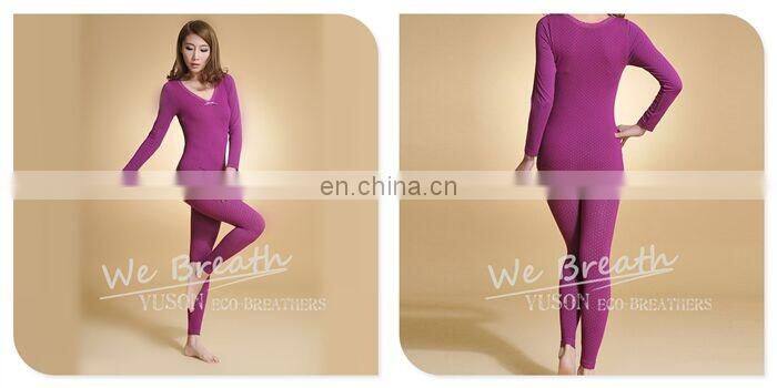 Ladies' seamless bamboo fiber close fitted underwear small knitting dots