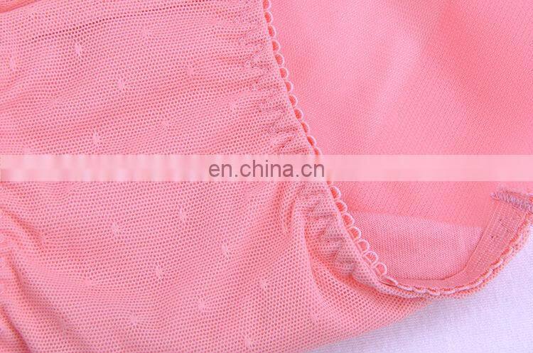 Pink Lace Transparent Mesh Sexy Ladies Bikini Panties