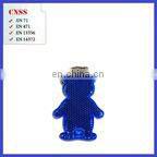 customized logo Reflective key chain with PVC