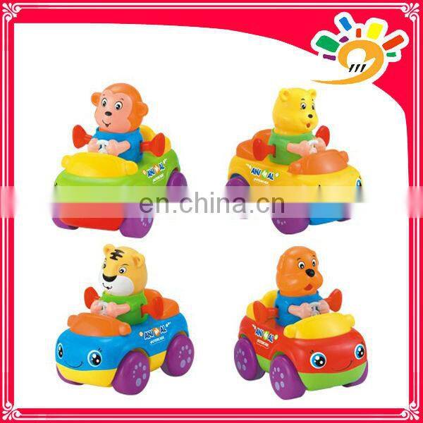 Mini Animal Cartoon Friction Car Toys For Baby Mini Plastic Car