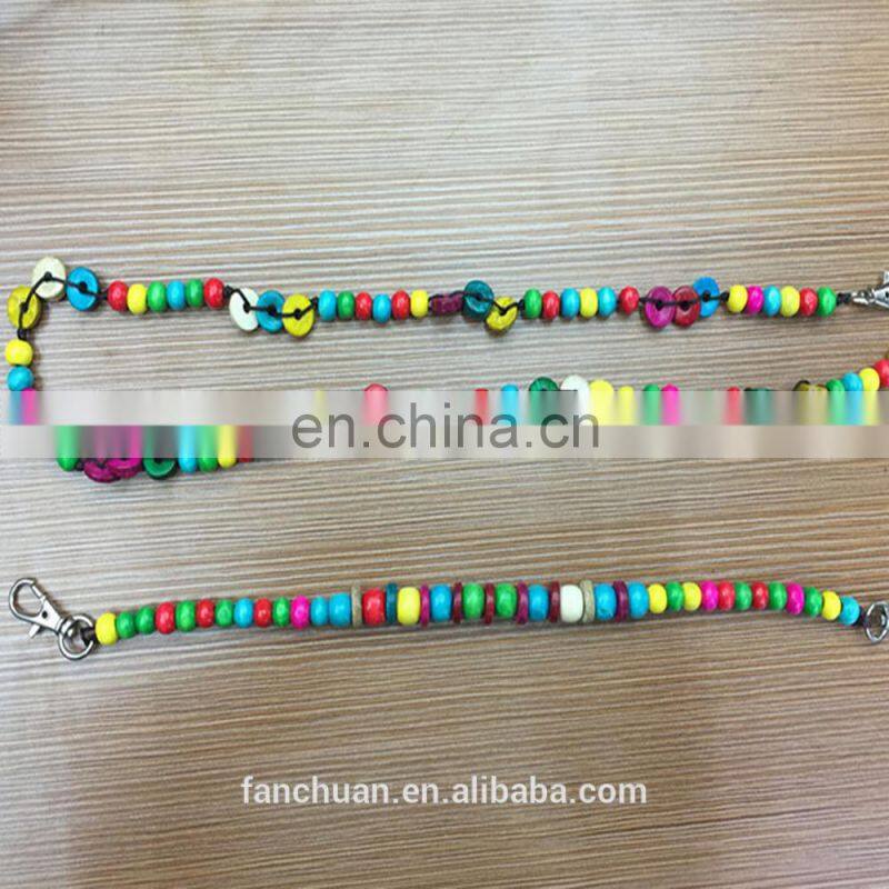 Beads Necklace Promotional Flower Design Coconut Girls Bag