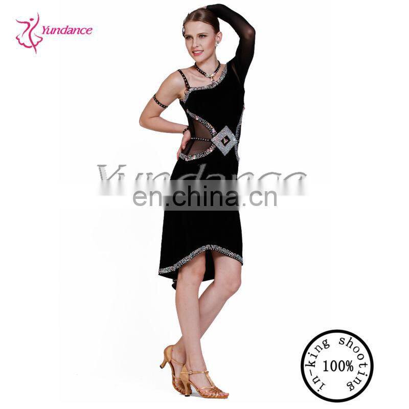 L-13119 China Sexy Black ballroom dress