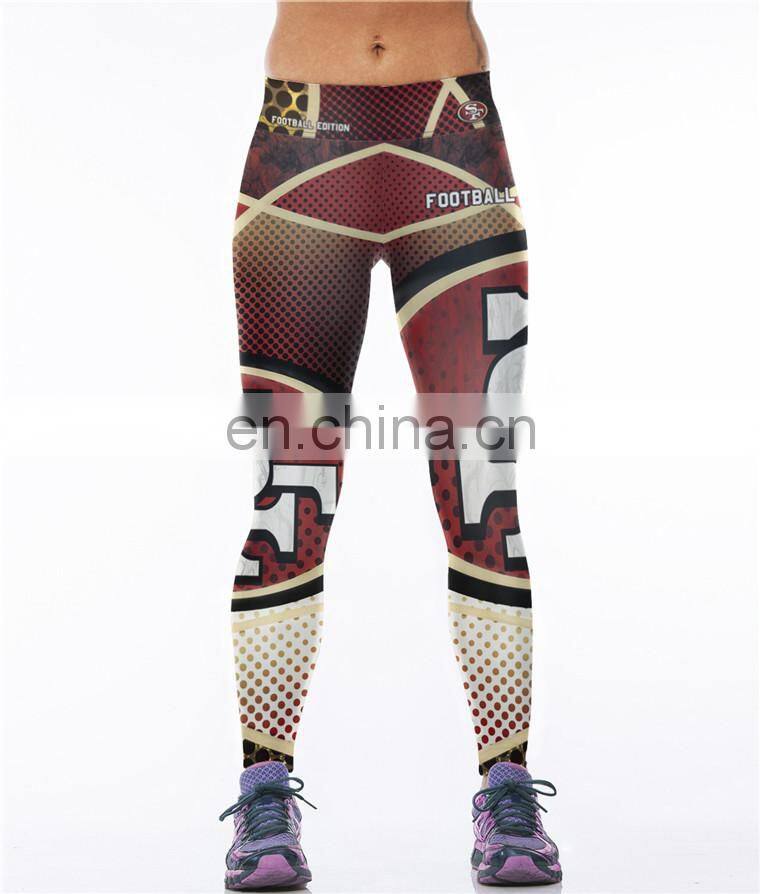 wholesale print high waist custom womens yoga pants