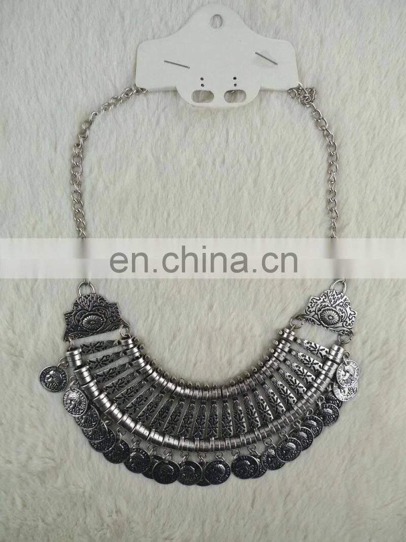 jewelry handmade high quality decoration for collars sparkle rhinestone crystal gold necklace for collar