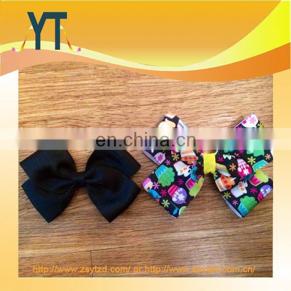 Pure Color Satin Boutique Hair Bow/Barrette/Hair Pin As Bowknot