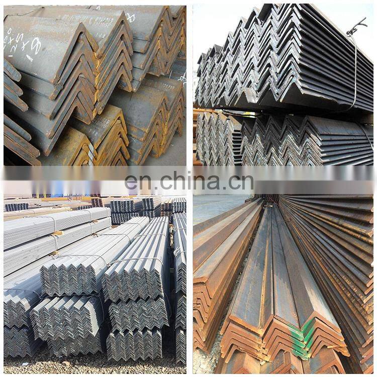 Hot rolled AISI ASTM BS DIN GB JIS S235JR-S335JR series equal galvanized angle steel bar