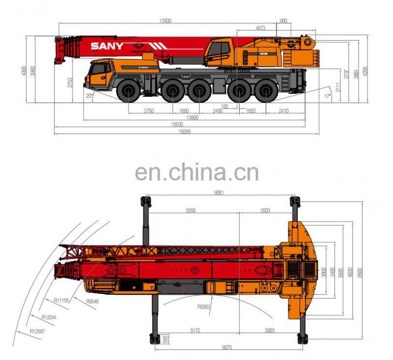 SANY 220Ton Truck Mounted Hydraulic All Terrain Crane