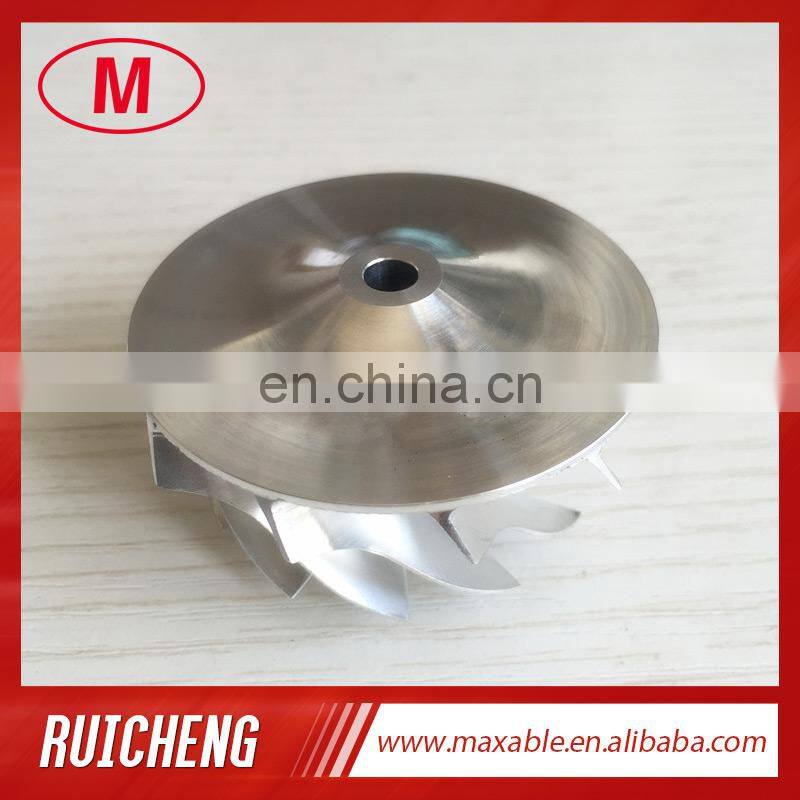 RHF4 41.50/50.00mm 11+0 blades Turbocharger Billet/milling/aluminum 2618 compressor wheel for VT10/VN4