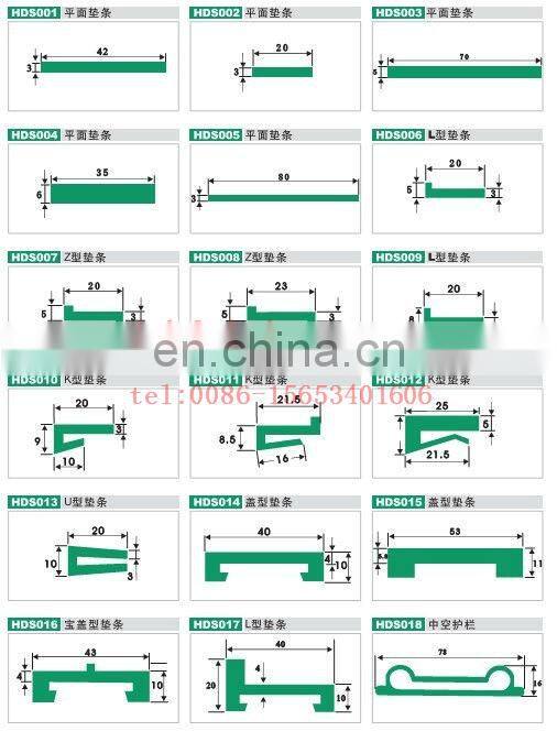 Green ultra slider plastic guide rails, UHMW-PE guide track