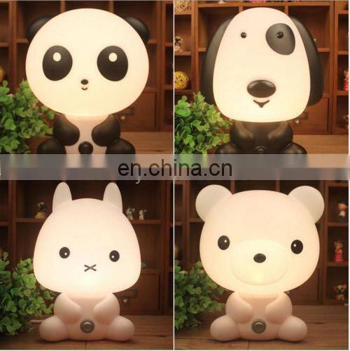 Novelty Lovely Plastic Baby Bedroom Lamp Cartoon Animal Pig Night Light