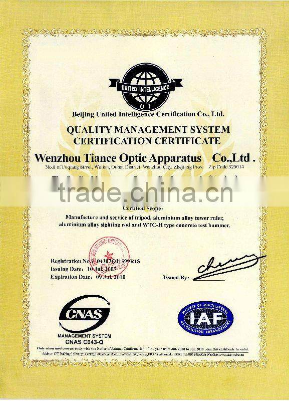 Concrete Portable Hardness Tester/concrete test Hammer for structure and compressive strength of concrete