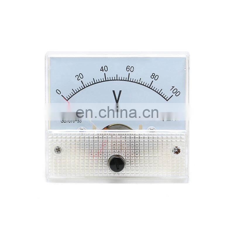 DC Analog Pointer Voltage Meter Panel 5V 10V 15V 20V 30V 50V 100V 200V 300V Gauge Voltage Mechanical Voltage Meters