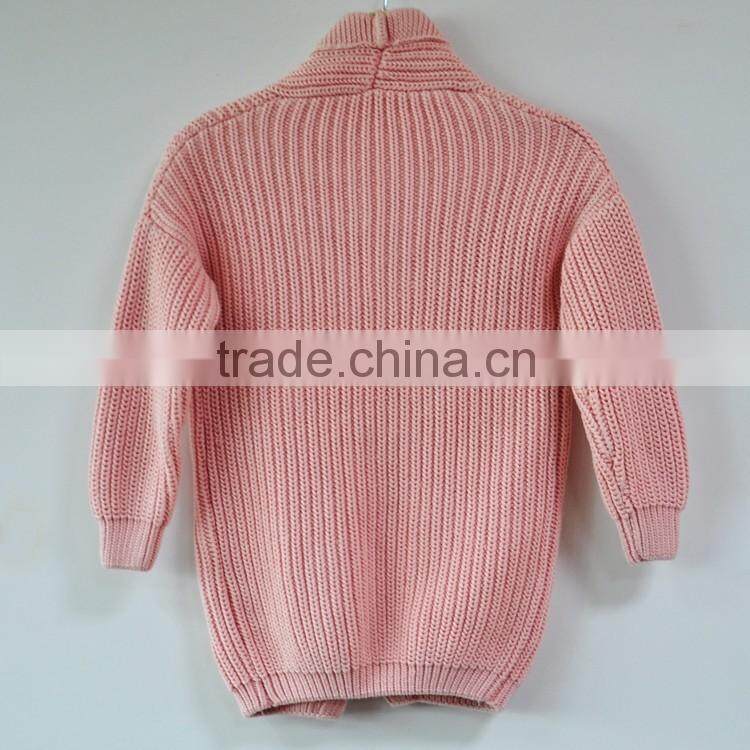 Winter Outer Coat Cotton Sweater 100% Pure Cotton Cardigan Sweater for Girl