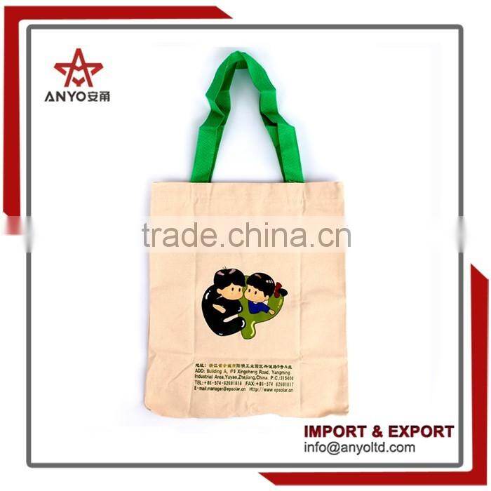 Customized available foldable fashion design canvas shopping bag